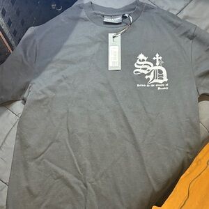 Black Graphic supply &  demand tshirt size L